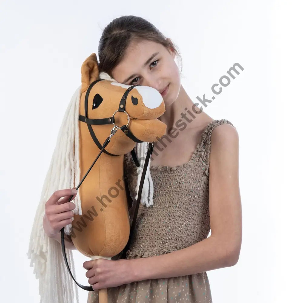 Hobbyhorse with bridle A3 Dun Princess Hobbyhorses: affordable
