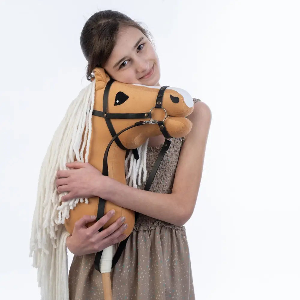 Hobbyhorse with bridle A3 Dun Princess Hobbyhorses: affordable