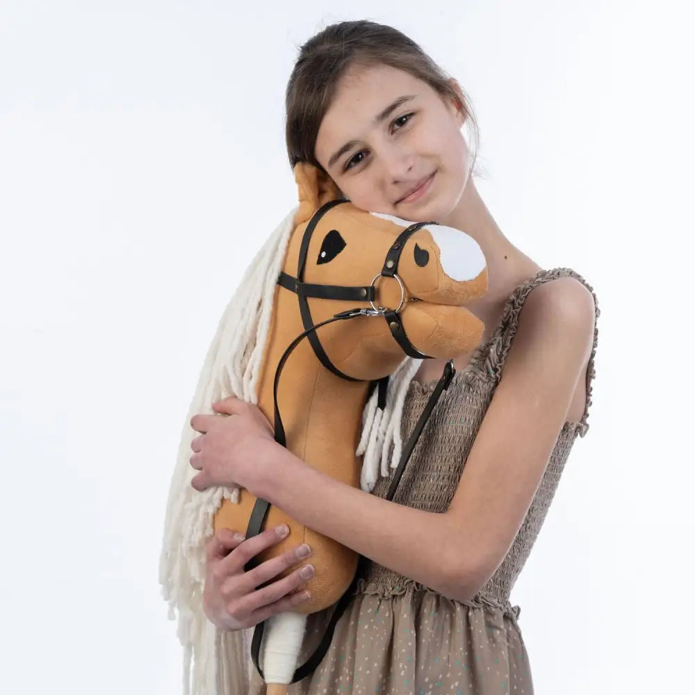 Hobbyhorse with bridle A3 Dun Princess Hobbyhorses: affordable