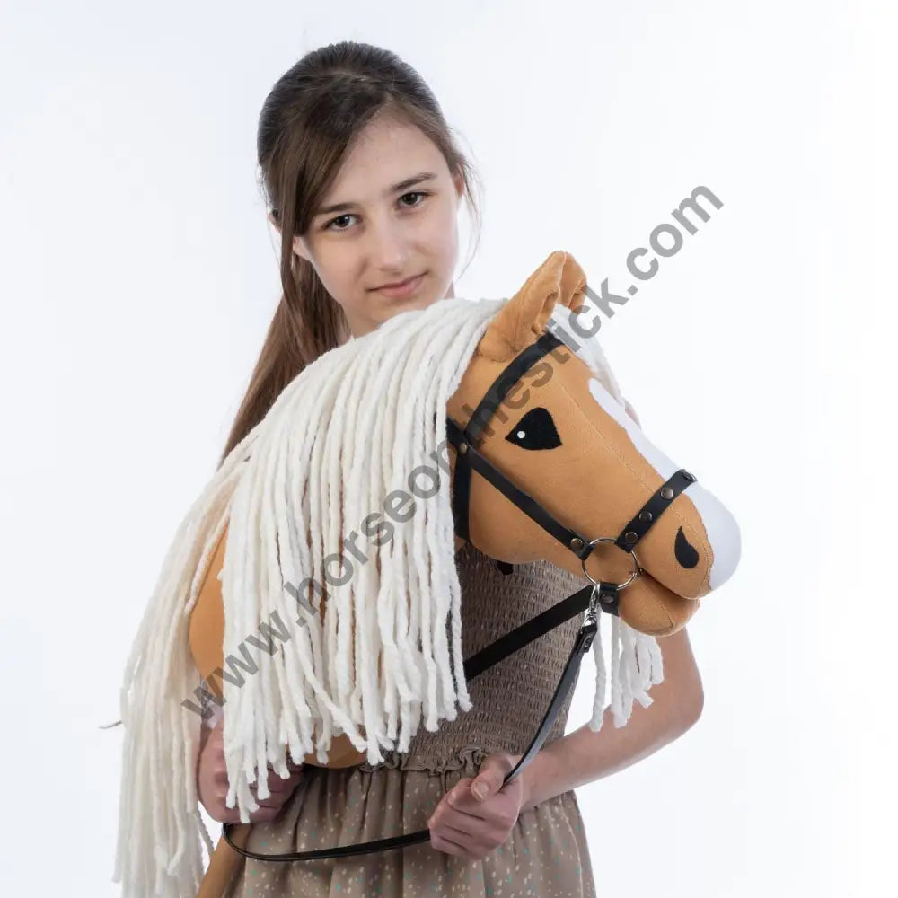 Hobbyhorse with bridle A3 Dun Princess Hobbyhorses: affordable