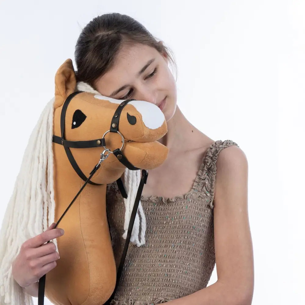 Hobbyhorse with bridle A3 Dun Princess Hobbyhorses: affordable