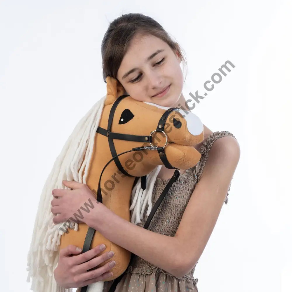 Hobbyhorse with bridle A3 Dun Princess Hobbyhorses: affordable