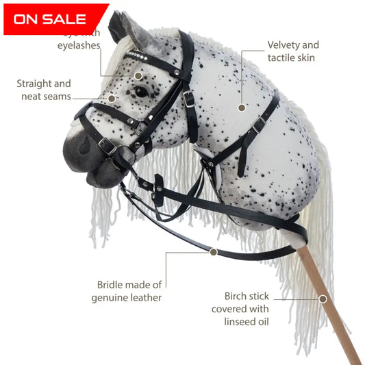 Hobbyhorse with bridle A3 Fleabitten ACE Hobbyhorses: bestsellers
