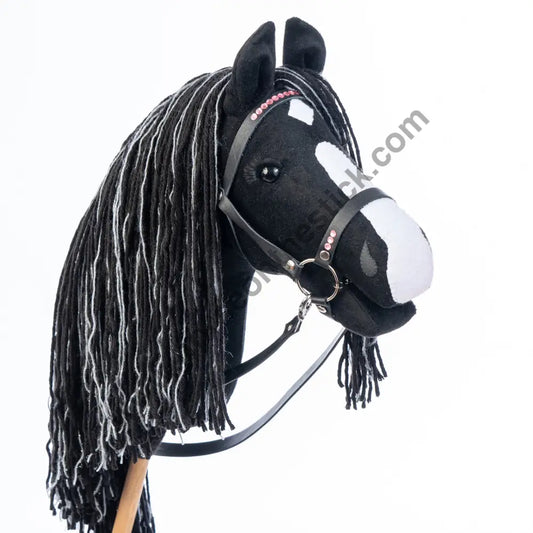 Hobbyhorse with bridle A3 Smoky Black Hobbyhorses: affordable