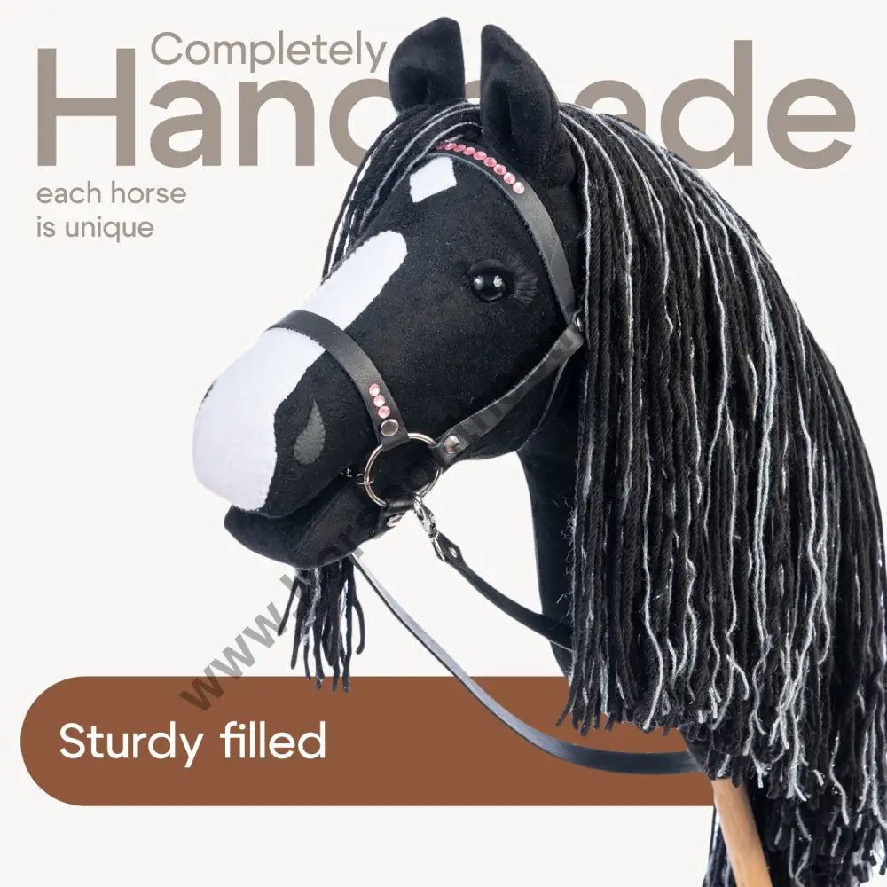 Hobbyhorse with bridle A3 Smoky Black Hobbyhorses: affordable