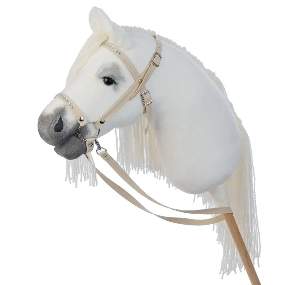 Hobbyhorse with bridle A3 White RACHEL Hobbyhorses: main group