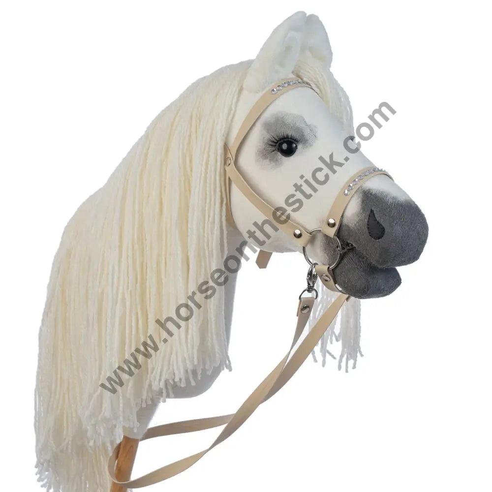 Hobbyhorse with bridle A3 White RACHEL Hobbyhorses: main group