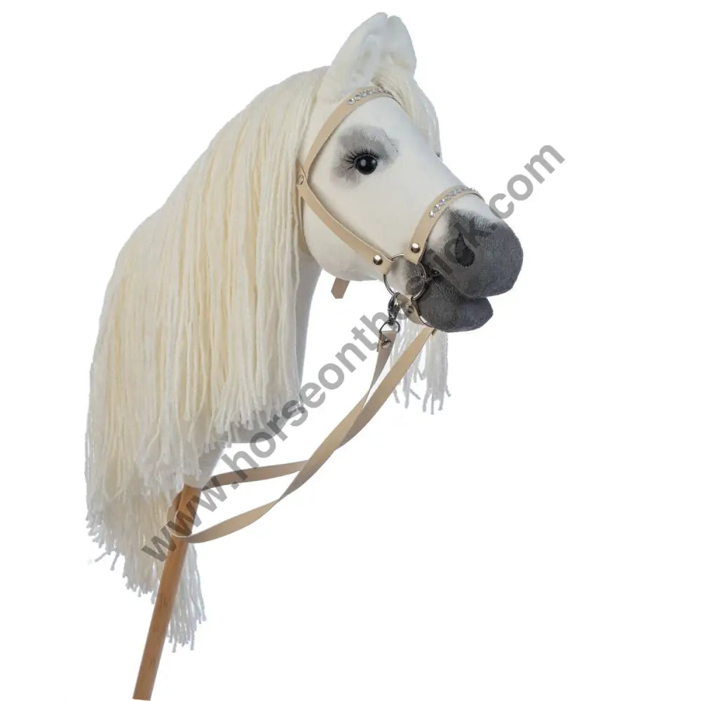 Hobbyhorse with bridle A3 White RACHEL Hobbyhorses: main group