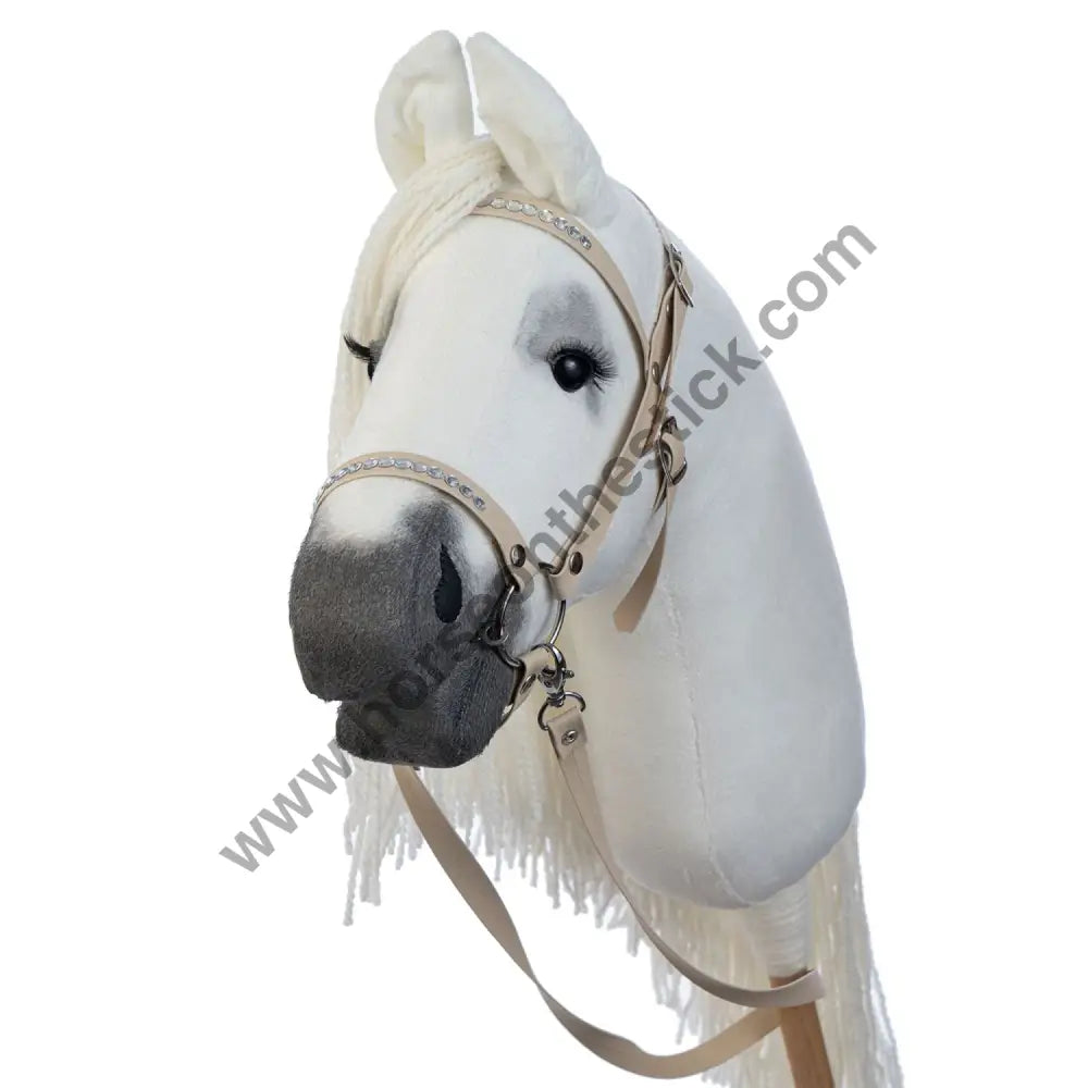 Hobbyhorse with bridle A3 White RACHEL Hobbyhorses: main group