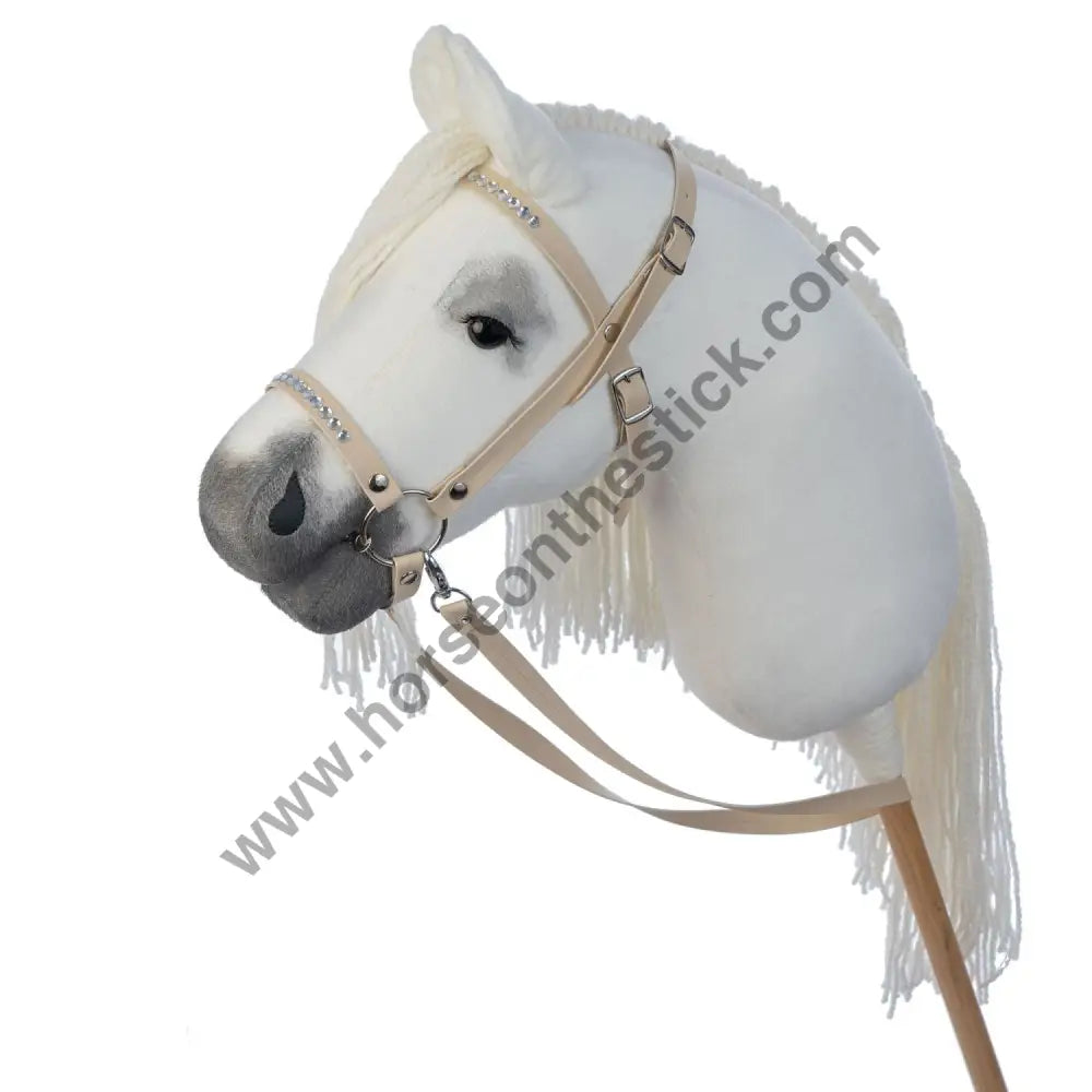 Hobbyhorse with bridle A3 White RACHEL Hobbyhorses: main group