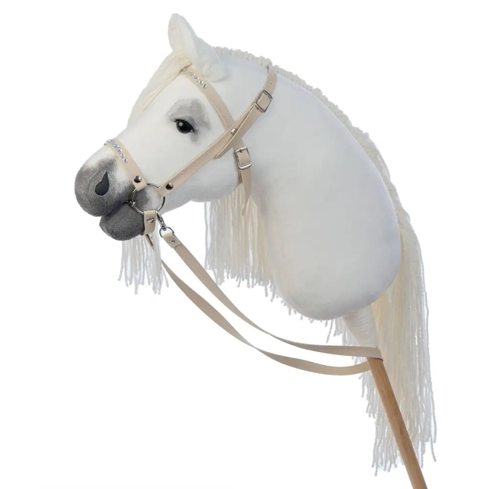 Hobbyhorse with bridle A3 White RACHEL Hobbyhorses: main group