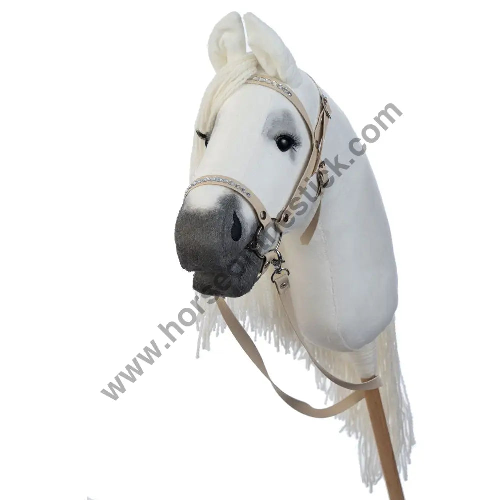 Hobbyhorse with bridle A3 White RACHEL Hobbyhorses: main group