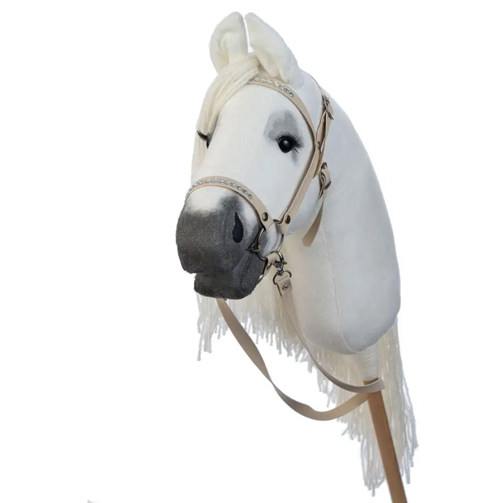 Hobbyhorse with bridle A3 White RACHEL Hobbyhorses: main group