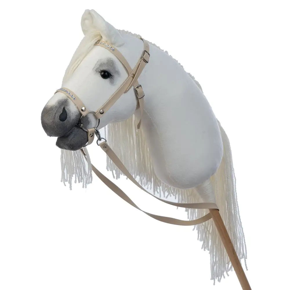Hobbyhorse with bridle A3 White RACHEL Hobbyhorses: main group