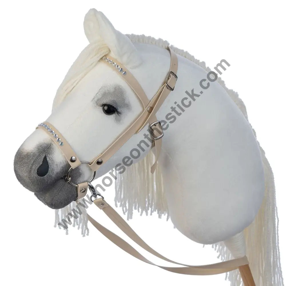 Hobbyhorse with bridle A3 White RACHEL Hobbyhorses: main group