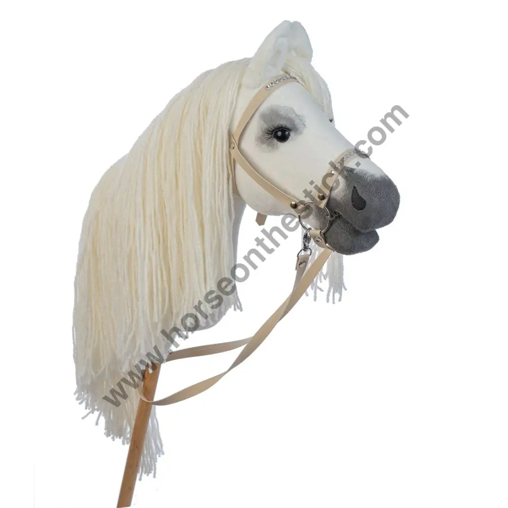 Hobbyhorse with bridle A3 White RACHEL Hobbyhorses: main group