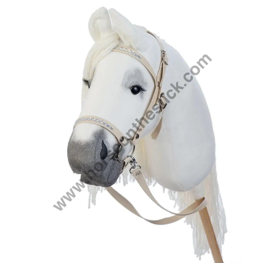 Hobbyhorse with bridle A3 White RACHEL Hobbyhorses: main group