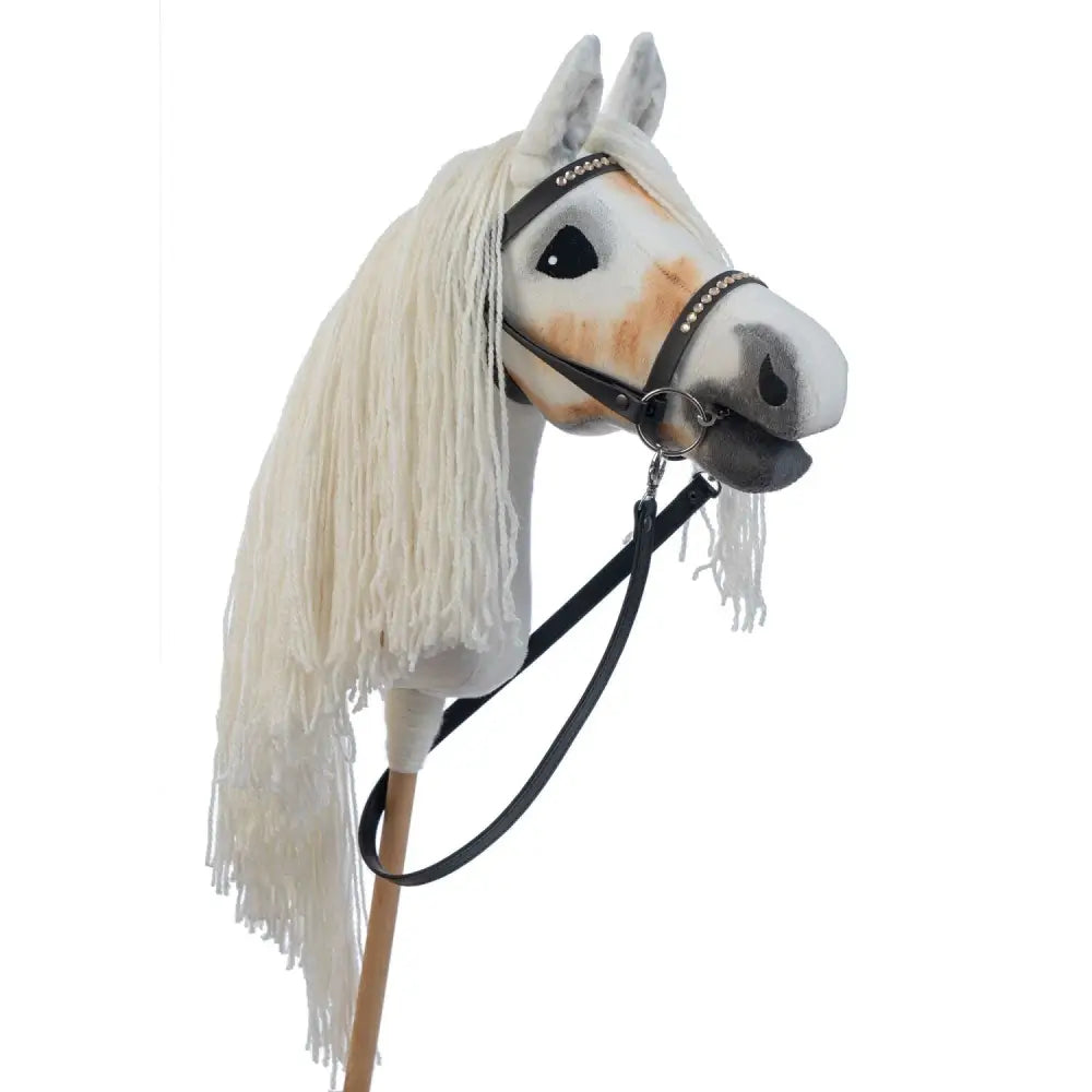 Hobbyhorse with bridle A3 White SUNNY Hobbyhorses: main group