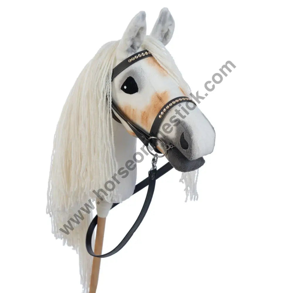 Hobbyhorse with bridle A3 White SUNNY Hobbyhorses: main group