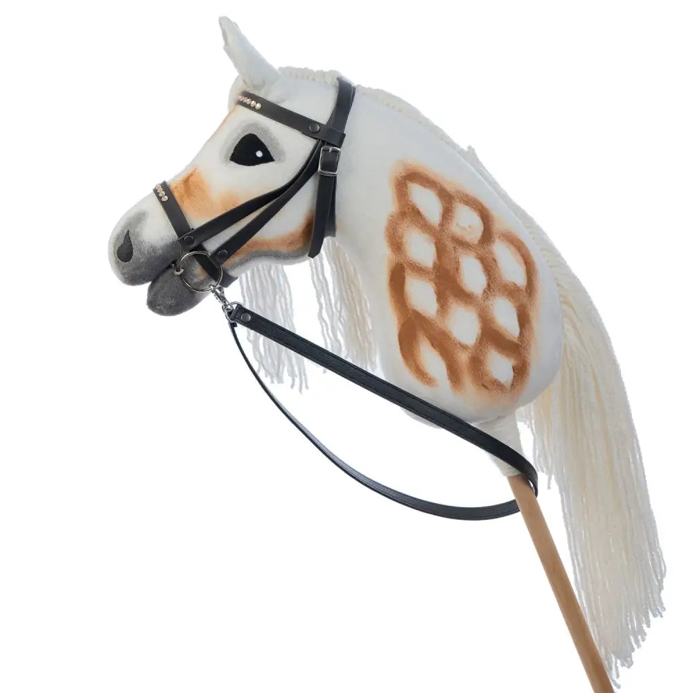 Hobbyhorse with bridle A3 White SUNNY Hobbyhorses: main group