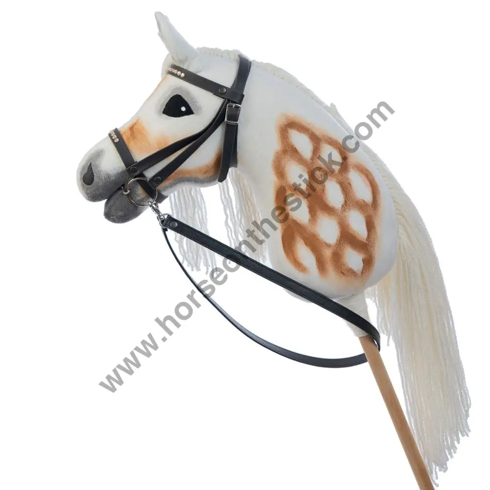 Hobbyhorse with bridle A3 White SUNNY Hobbyhorses: main group