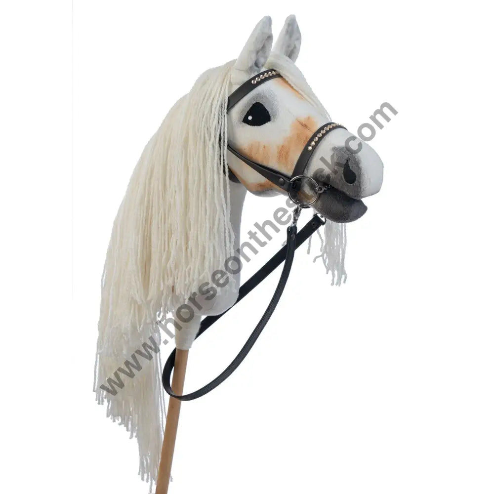 Hobbyhorse with bridle A3 White SUNNY Hobbyhorses: main group