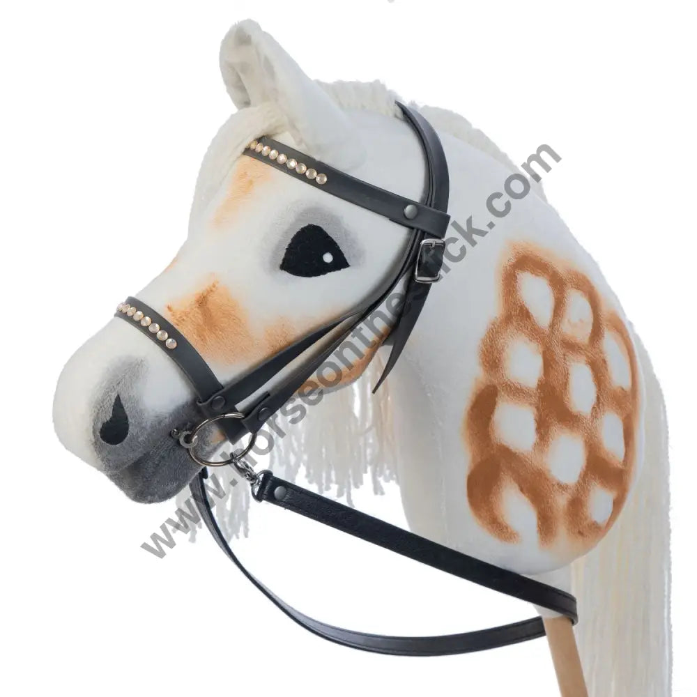 Hobbyhorse with bridle A3 White SUNNY Hobbyhorses: main group