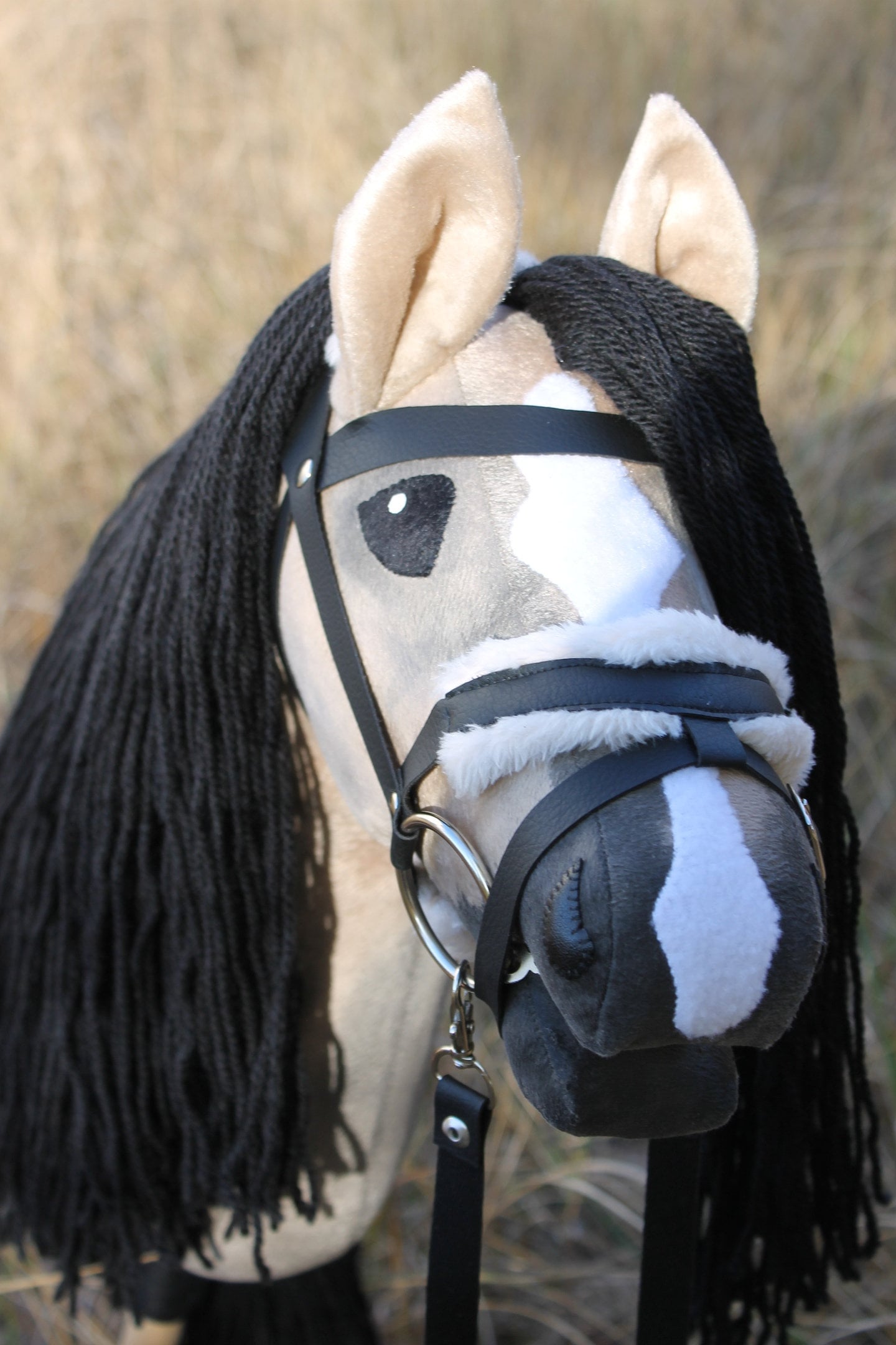 Hobby horse with bridle A3 Bay Roan AMBER