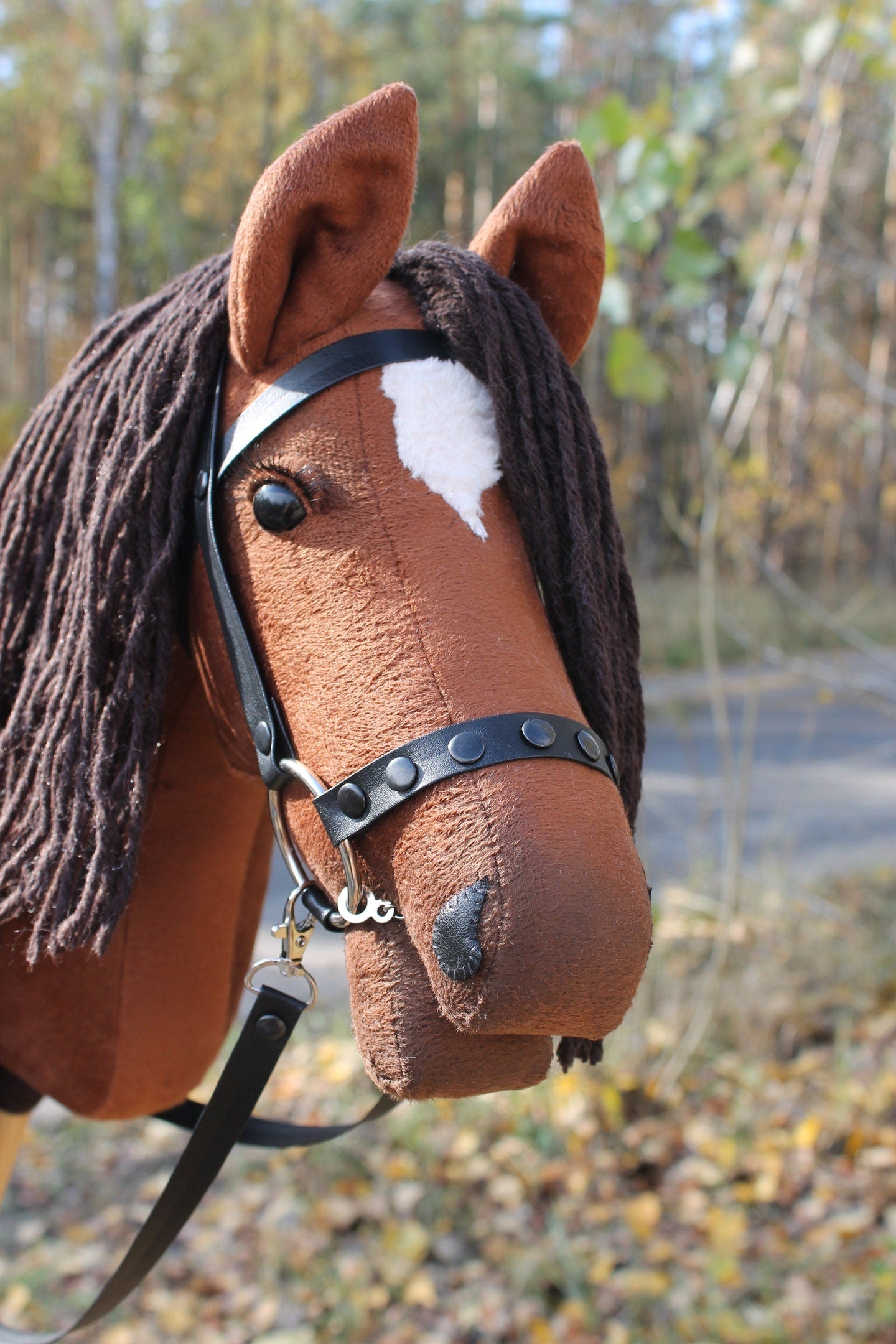 Hobbyhorse with bridle A3 Chestnut Enigma v. 2